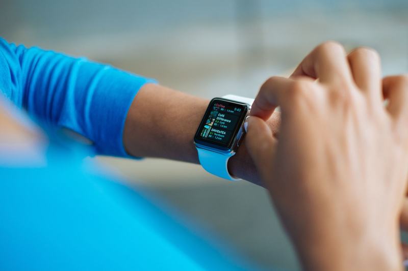 Smartwatch on a wrist