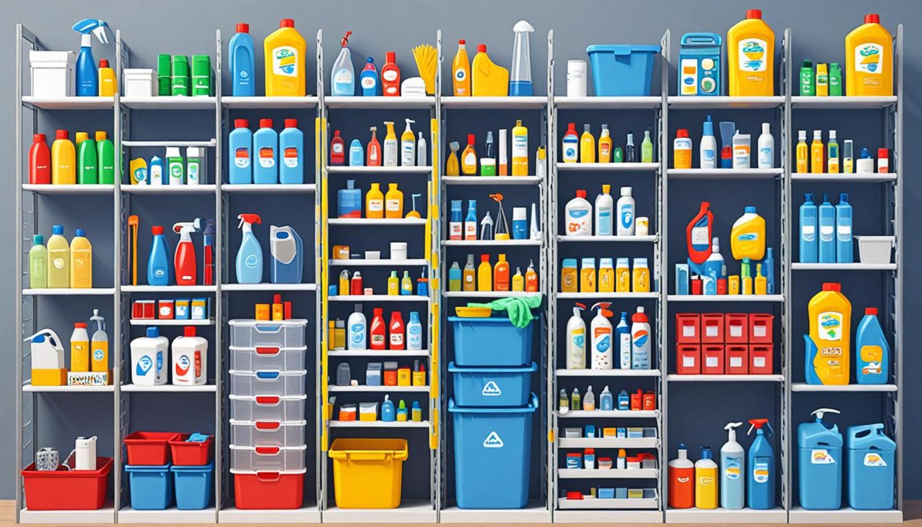 Implementing a Modular Organizational System for Efficient Storage and Access of Cleaning Supplies