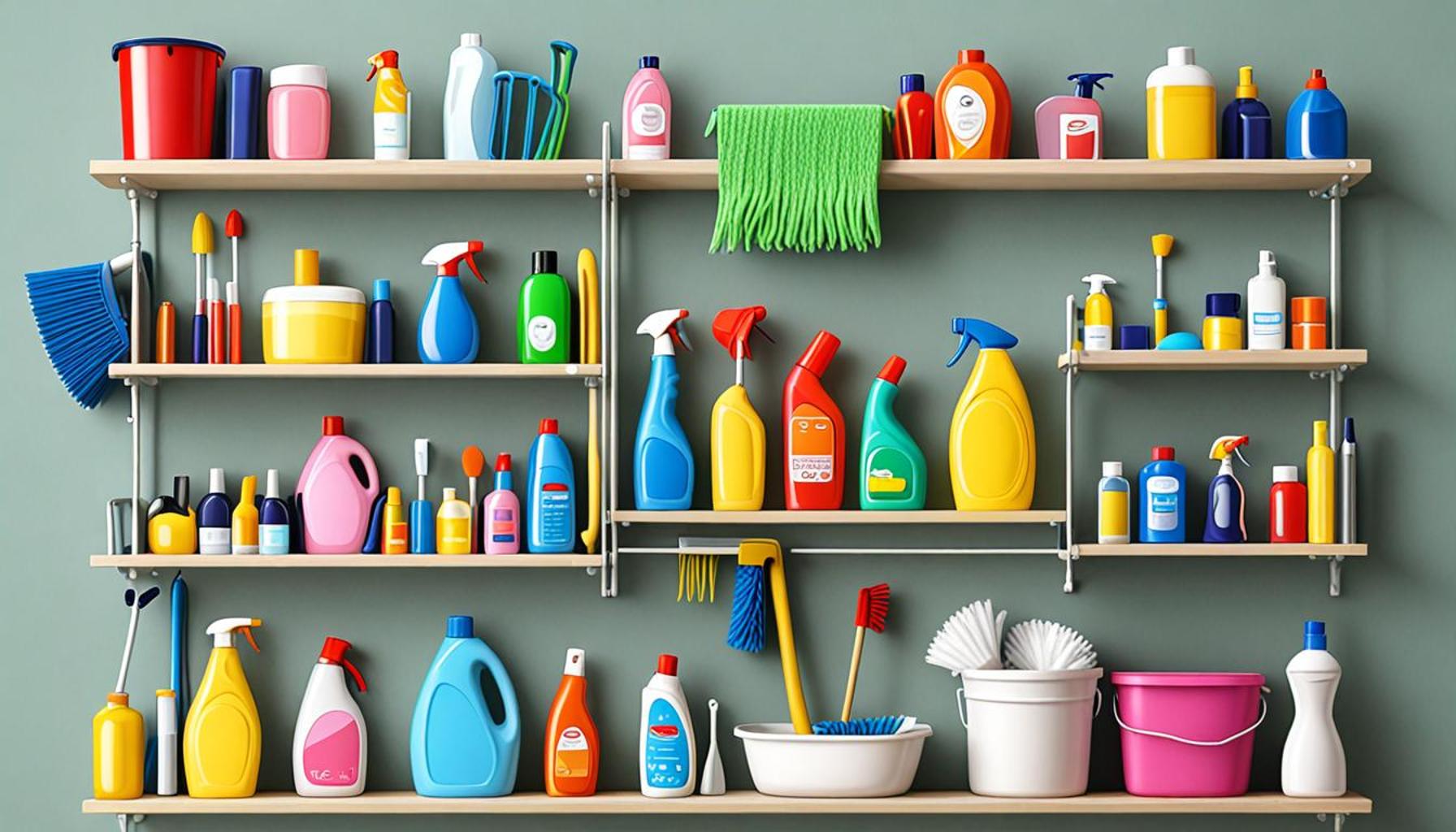 Integrating a Color-Coded System for Cleaning Supplies to Simplify Household Maintenance