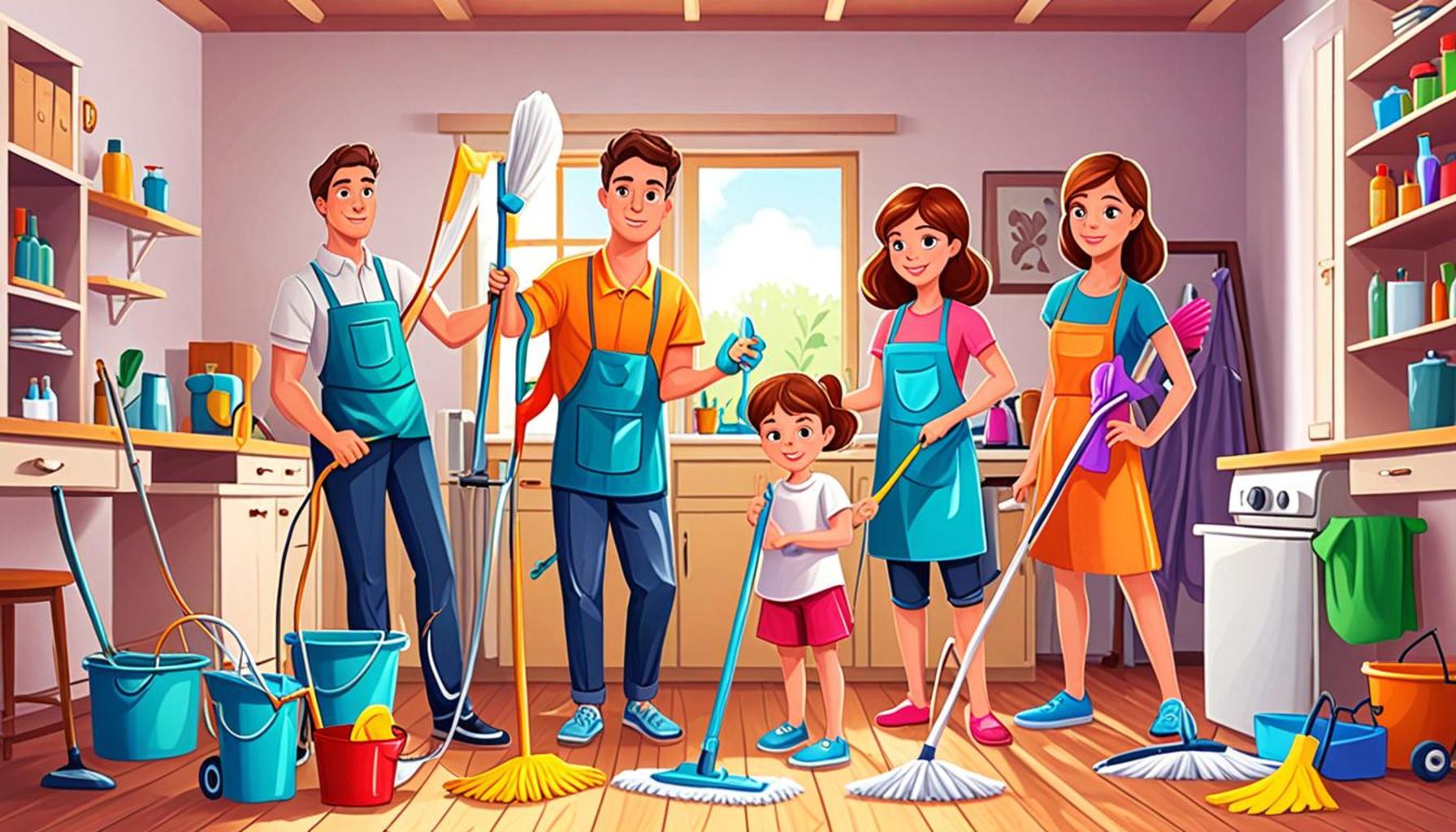 The Power of Delegating: How to Involve the Family in Cleaning and Maintaining the Home