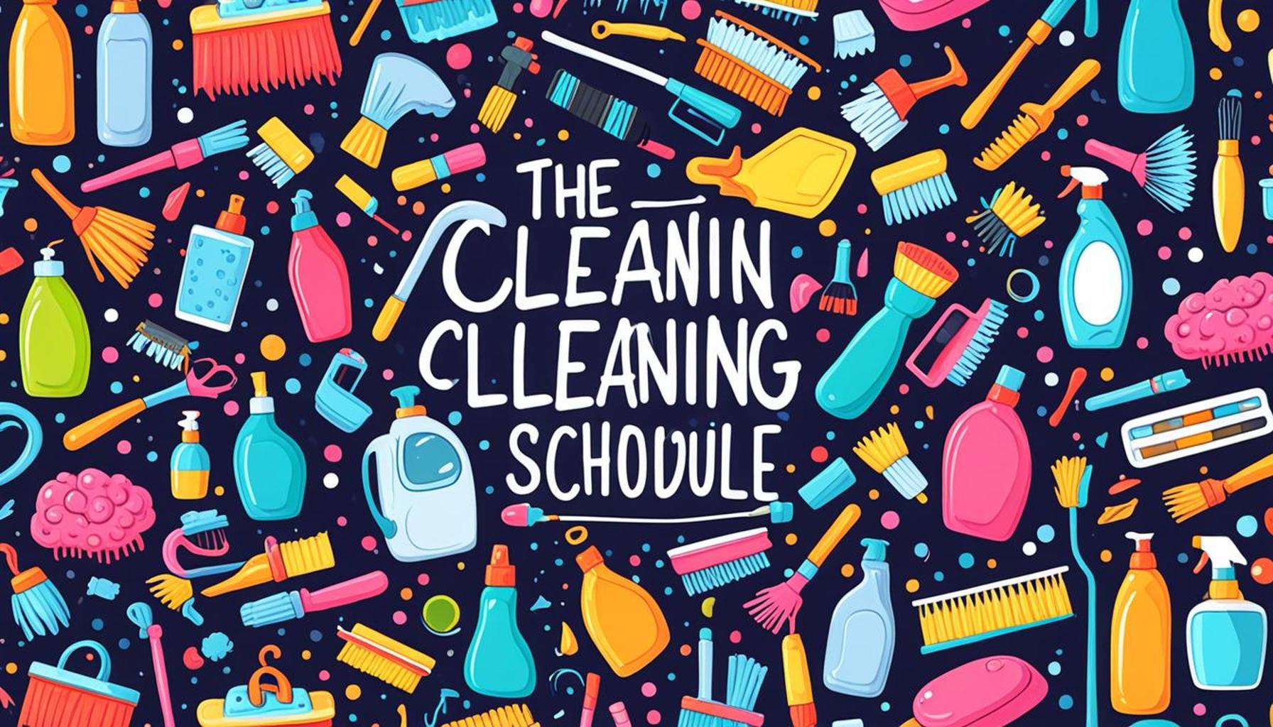 The importance of a cleaning schedule to optimize time at home